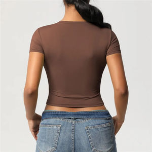 Top corto informal y cómodo para mujer de uso de verano a la venta 2025 Top corto para mujer a la venta de alta calidad - Product Image 4