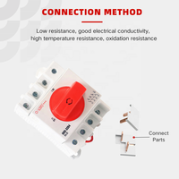 Interrupteur de déconnexion cc 1000V 4 pôles 32A pour système solaire PV interrupteur d'isolateur cc