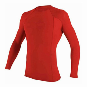 T-shirts de compression pour hommes de haute qualité, en Spandex/Nylon, à séchage rapide, manches longues, col rond, pour le fitness/vêtements de sport, service OEM - Product Image 4