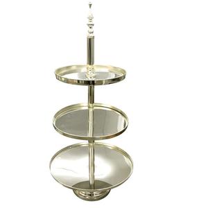 Exclusivo Soporte Redondo para Decoración de Pasteles y Alimentos con Acabado Esmaltado de 3 Niveles para Bodas y Decoración de Mesa - Product Image 6