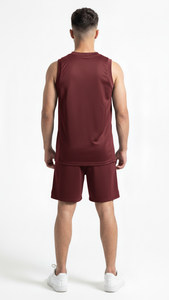 Maillot de basket-ball Premium Oxblood Shadow pour les équipes professionnelles, les clubs d'entraînement, vêtements en maille respirante - Product Image 2