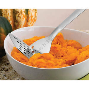 Triturador de acero inoxidable de alta resistencia, utensilio de Metal duradero para verduras y alimentos, herramienta de cocina de acero de alta calidad - Product Image 3