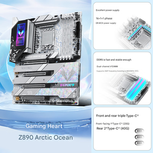 Placa base MAXSUN MS-iCraft Z890 Arctic ATX, alimentación de 16+1+1 fases, DDR5 8800MHz(OC), LAN de 5GbE, RGB, para CPU Intel de 14ª/15ª generación - Product Image 6