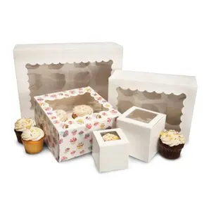 cake boxes in bulk cake box with window Biodegradable Clear Window Cake