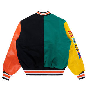 Chaquetas Varsity con Parches Bordados de Lona, Color Sólido, para Uso en Exteriores, Universidad y Escuela, Precio al por Mayor, Fabricante de Pakistán - Product Image 6