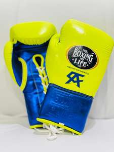 Guantes de boxeo profesionales No Boxing No Life Lace-Up Training & Sparring Guantes de boxeo de cuero PU Guantes hechos en Pakistán - Product Image 4