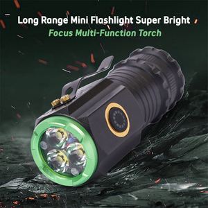 Chăm sóc 4 sạc 3 chế độ nhôm <span class=keywords><strong>Torch</strong></span> với cơ sở từ tính ở phía sau có thể được sử dụng cho cắm trại trekking nhà để xe - Product Image 2