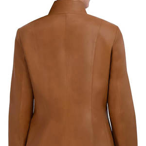 แจ็กเก็ตหนังกันน้ำกันลมสำหรับผู้หญิงผ้าคอตตอนระบายอากาศได้ดีผ้าถักสำหรับฤดูหนาว - Product Image 4