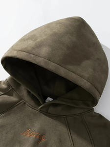 Pull à capuche en polaire XS de qualité supérieure pour hommes, nouveau style de vêtements d'hiver légers avec motifs imprimés, coton mélangé - Product Image 3