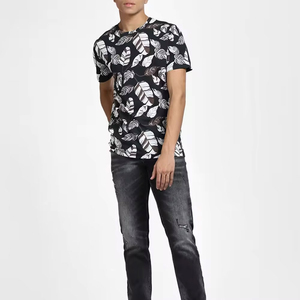 Camiseta de sublimación de media manga para hombre, ropa para exteriores, peso ligero, cómoda, 100% algodón, camiseta estampada holgada para hombre - Product Image 4