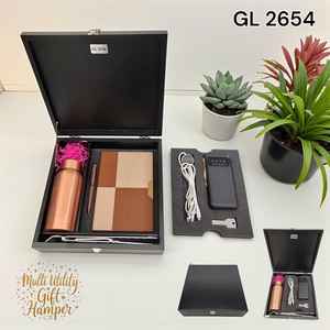 A5 <b>Notebook</b> With Magnetic Loop Metal Mobile Stand Business Card Hot & Cold Bottle Metal Ball Pen Gifts Box - Product Image 4