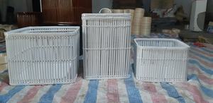 Cesta de bambú vintage de Vietnam, precio al por mayor, forma circular para almacenamiento de alimentos - Product Image 2