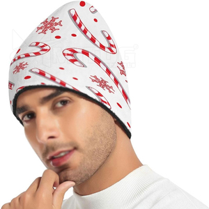 Gorro de Navidad unisex de tamaño personalizable directo de fábrica con bordado a mano 100% lana para ventas en línea Etiqueta Privada - Product Image 6