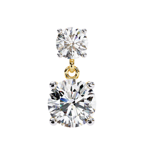 Boucles d'oreilles magnifiques en or 18 carats avec diamant de laboratoire, boucles d'oreilles de qualité supérieure - Product Image 4