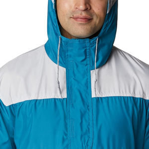 Personalizado al por mayor de los hombres al aire libre senderismo chaqueta impermeable cómodo hombres deporte cortavientos chaquetas de material de nailon personalizado - Product Image 5