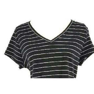 Top Casual da Donna Maison Jules con Scollo a V a Righe, in Tessuto Lavorato a Maglia Traspirante, Fantasia Pois e Quadri, Taglia L, Nero, per l'Autunno e l'Ufficio - Product Image 2