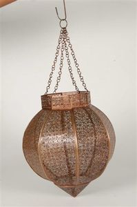 Handmade Silver-Finished Metal <b>Hanging</b> Lamp with Artistic Design for <b>Outdoor</b> Home Decor at Wholesale Prices Made of Glass - Product Image 4