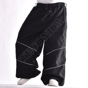 Pantalones de esquí de estilo callejero de Hip Hop para hombre, pantalones Hipster de tendencia holgada con cremallera a prueba de viento impermeables de Color sólido para hombre - Product Image 6