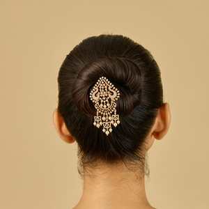 Broche de Pelo de Circonita 185640, Ideal para Bodas, Chapado en Cobre, con Cristales, Esmalte, Diamantes de Imitación y Perlas de Plástico, para Regalos - Product Image 3