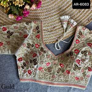 Espejo trabajo saris pesado nupcial trabajo a mano boda rojo doble Color blusa Jaipur mano trabajo Red diseño blusa para Lehenga Choli - Product Image 5