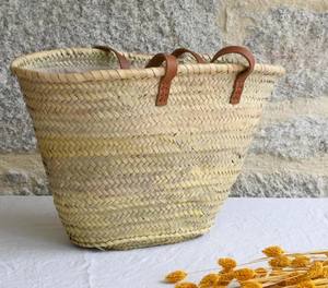 Sac à bandoulière en paille, sac de marché, panier de plage, panier de marché, panier de paille, cadeau écologique, panier de vacances, panier en palmier - Product Image 2
