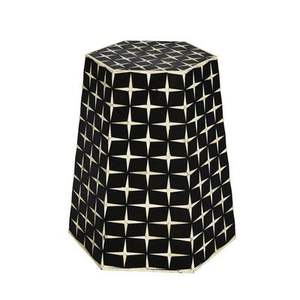 โต๊ะกาแฟลายดอกไม้ทรงกลมที่ทันสมัยพร้อมสลักกระดูกสำหรับห้องนอนห้องนั่งเล่นสำหรับเฟอร์นิเจอร์บ้านตู้สไตล์เรียบง่าย - Product Image 3