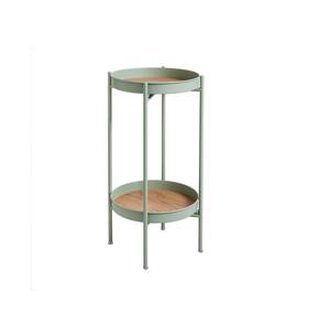 Petite table d'appoint ronde à base de métal en acier doré avec dessus en verre Salon Usage domestique avec tout neuf de haute qualité - Product Image 3