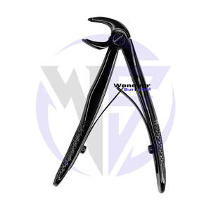 Pinzas de Extracción Dental Pediátricas OEM, Recubiertas de Titanio Azul, Acero Inoxidable, Instrumento Manual Wenquar - Product Image 3