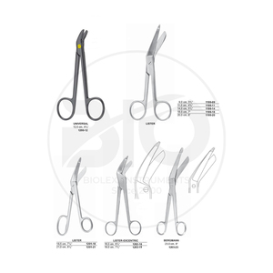 Ciseaux cliniques en acier inoxydable Lister Bandage Premiers soins Ciseaux de traumatologie médicale Ciseaux chirurgicaux par Biolex Instruments - Product Image 1
