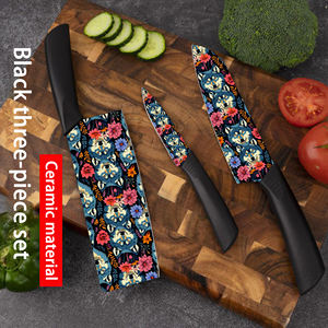 En stock Nouveau design Couteau de chef 9 pièces Manche en céramique et plastique pour barbecue Livraison gratuite Dropshipping - Product Image 5