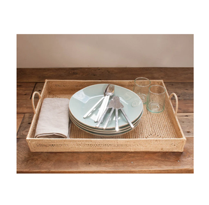 Plateau en rotin de qualité supérieure, matériau en rotin de luxe, meubles d'intérieur, plateau en rotin - Product Image 2