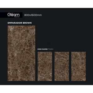 Argos Brown 80x160cm Carreaux en porcelaine haute brillance avec revêtement de sol au jet d'eau - Product Image 5