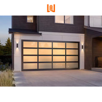 Porte de garage sectionnelle personnalisée 8x7 porte de garage en aluminium enroulable 9x8 porte de garage en verre moderne