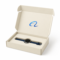 Boîte d'expédition écologique personnalisée en carton ondulé avec insert logo en aluminium pour emballage de chargeur de téléphone, montre connectée et batterie externe