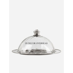 Ramadan édition limitée texture martelée plaqué or de haute qualité métal de qualité supérieure ensemble de 2 dôme de couverture alimentaire au prix le plus bas - Product Image 2