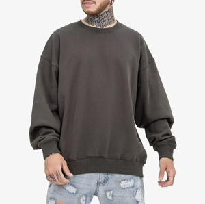 Sweat-shirt à capuche en polaire noir pour homme, pull oversize avec poche avant, épais, décontracté, streetwear, hiver, sweat-shirt personnalisé Kapze, taille standard - Product Image 2