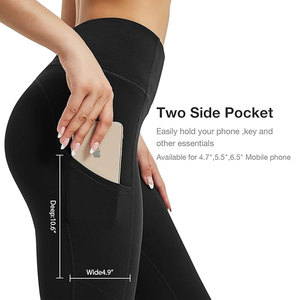 Custom breathable <b>leggings</b> women OEM stretch fabric logo printing perfect for sportswear activewear and promotions - Product Image 6