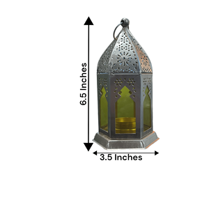 Vintage Antique Style 6 Height Metal <b>Lantern</b> Home Dcor Lighting <b>Tea</b> <b>Light</b> Candle Holder Indian Metal Crafts - Product Image 3