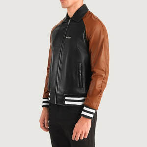 Marque de distributeur personnalisée Vestes en cuir à la mode pour hommes/Service OEM Vestes en cuir à la mode pour hommes pour adultes - Product Image 3