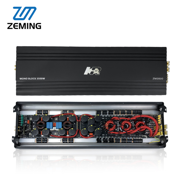 High Power 3500W Monoblock Class D Competition Grade Subwoofer Amplifier Car Audio Amp ZM-3500 Car Amplifier