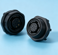 DB-PC1071 IP68 Conector Hembra de 12 Pines Tipo Placa de Soldadura, Compatible con Impresoras CIJ Serie Domino A+, Repuestos