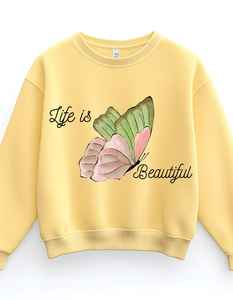 Sweat-shirt d'hiver pour homme ultra doux et personnalisable, pull-over uni en polaire polyester/coton, respirant, imperméable, tissu 380g - Product Image 1