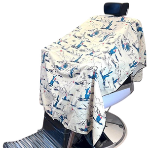 Barbiers occidentaux personnalisés Cape de coiffeur en polyester durable caractéristique imperméable - Product Image 1