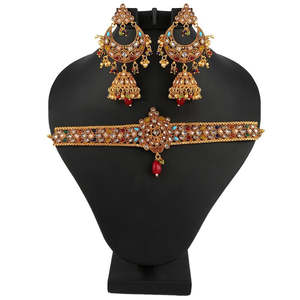 Polki Choker <b>Jewellery</b> Set - Multi - Product Image 1