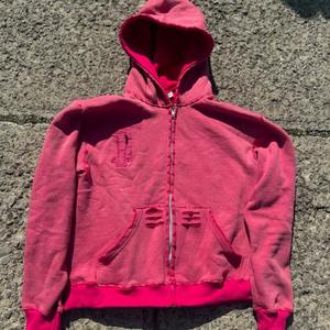 Y2K Streetwear ácido lavado hombres chándal conjunto desgastado bordado apliques Sudadera con capucha pantalones de chándal holgados otoño grueso 3D estampado deportivo - Product Image 2