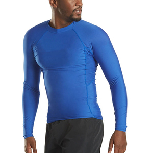 Nueva camiseta XXL para hombre BJJ MMA Rash Guard, mallas de compresión, camiseta de manga larga y mallas, pantalones cortos, conjunto de Surf, logotipo personalizado impreso - Product Image 1