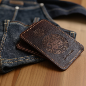 Etiqueta de cuero para ropa vaquera con logotipo personalizado, venta al por mayor - Product Image 6