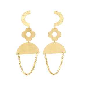 Unique Gold Plated Woman Earring Set - Product Image 1