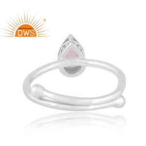 Stylish Design 925 Sterling Silver Natural <b>Crystal</b> Quartz Gemstone <b>Ring</b> For Women Custom Jewelry For Women Gift For Her - Product Image 2