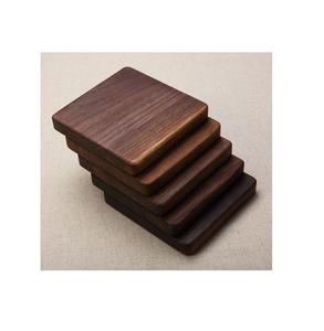 Rabeh Export Round Square Walnut <b>Bamboo</b> Coaster Custom Beer Drink Print Wooden MDF Coaster Wooden walnut coasters - Product Image 2